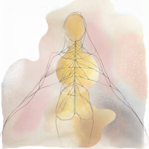 An illustration of a person extending their arms outward