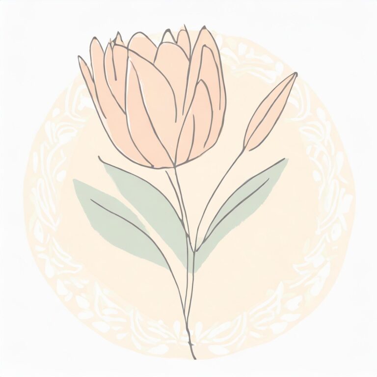 stylized image of a watercolor flower