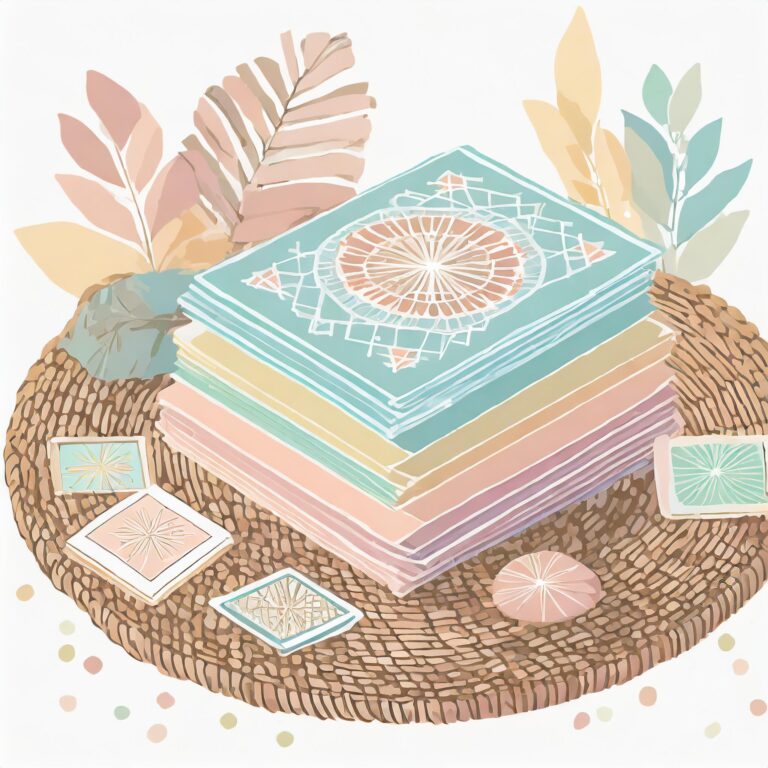 stylized image of a card deck